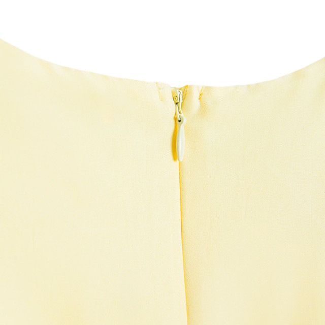 Рокля без ръкав, цвят: Жълт