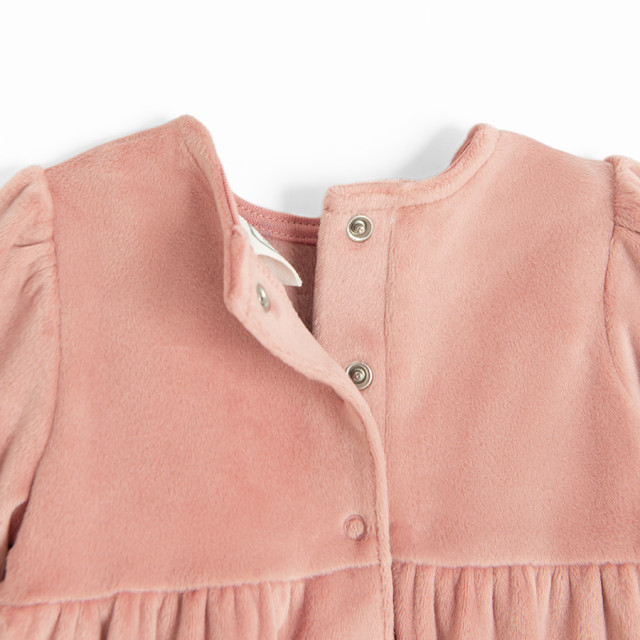 Рокля с дълъг ръкав, цвят: Златен