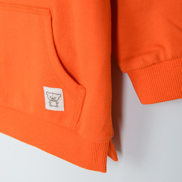 Блуза с дълъг ръкав, цвят: Оранжев