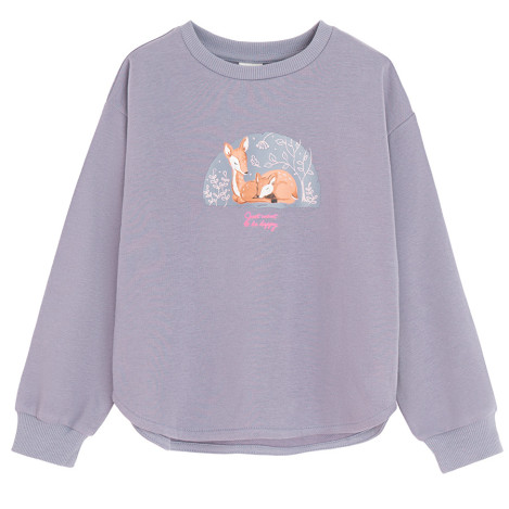 Блуза с дълъг ръкав, цвят: Виолетов