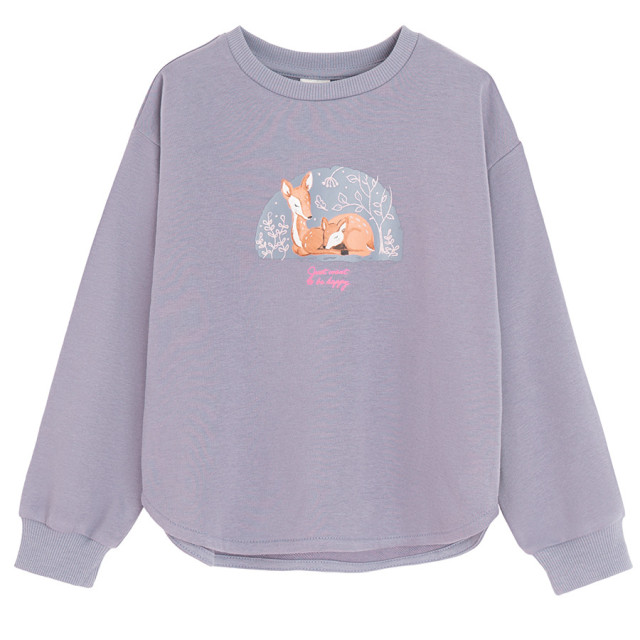 Блуза с дълъг ръкав, цвят: Виолетов