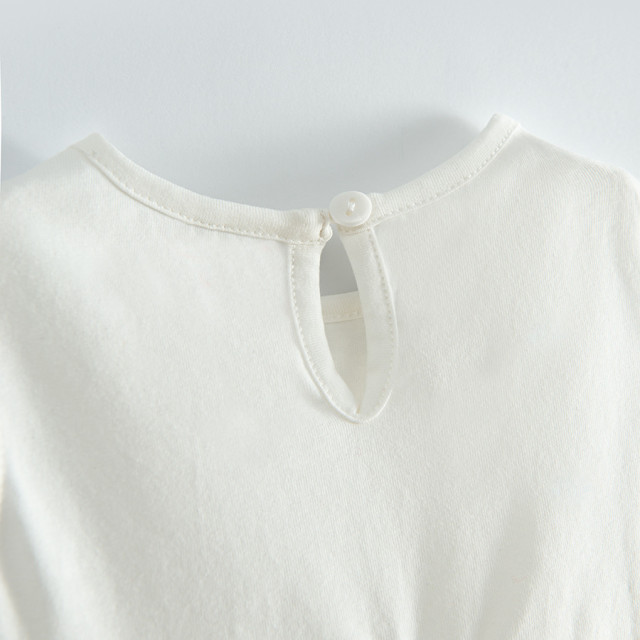 Рокля с къс ръкав, цвят: Бял