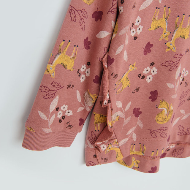 Блуза с дълъг ръкав, цвят: Бургунди