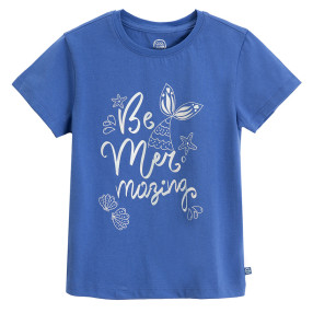 Тениска с къс ръкав, цвят: Син