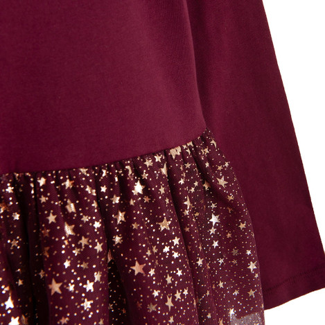 Рокля с дълъг ръкав, цвят: Червен