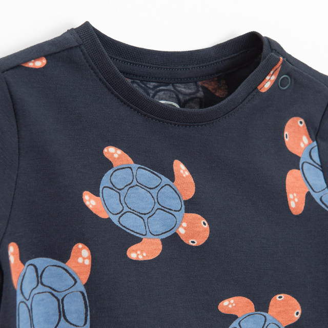 Тениска с къс ръкав, цвят: Морско син