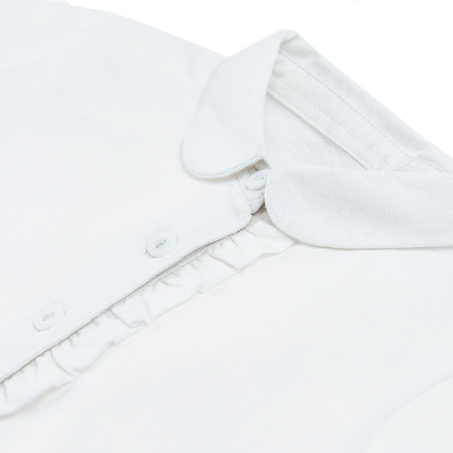 Тениска ПОЛО с къс ръкав, цвят: Бял