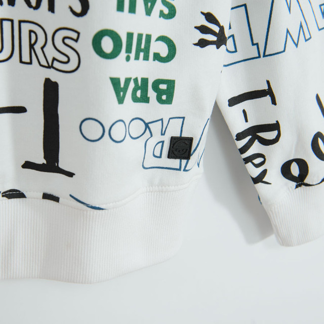 Блуза с дълъг ръкав, цвят: Бял