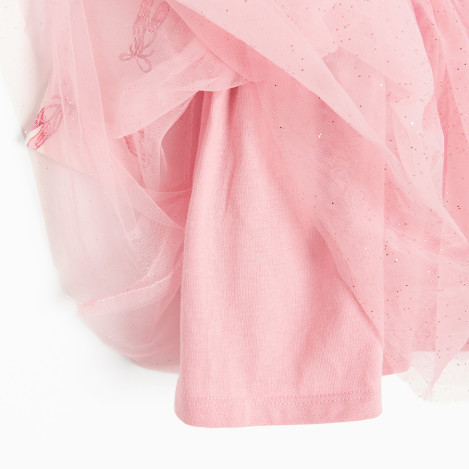 Рокля с дълъг ръкав, цвят: Кремав