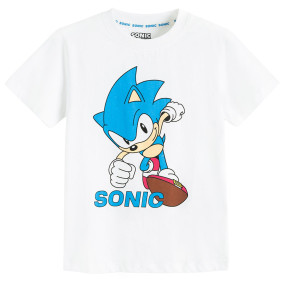 Тениска с къс ръкав SONIC, цвят: Бял