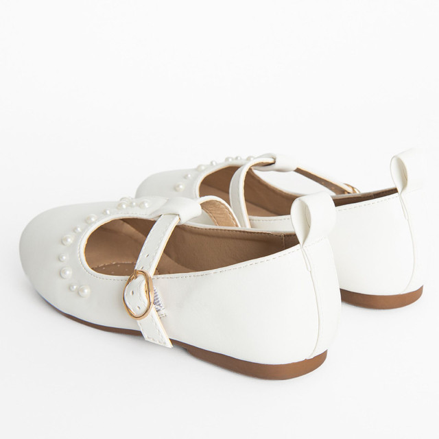 Балеринки, цвят: Бял