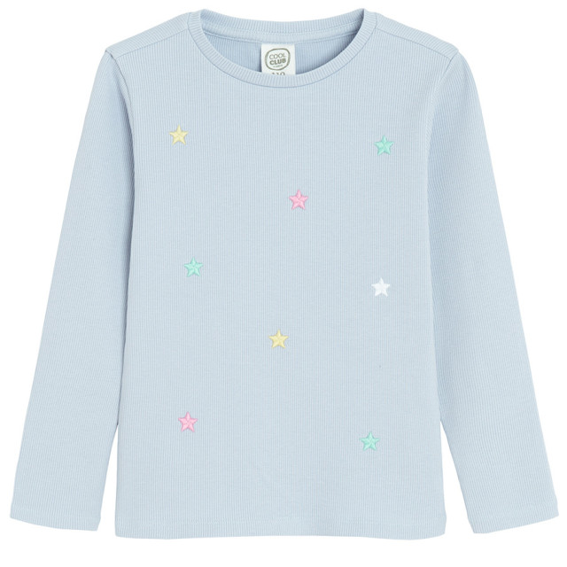 Тениска с дълъг ръкав, цвят: Син