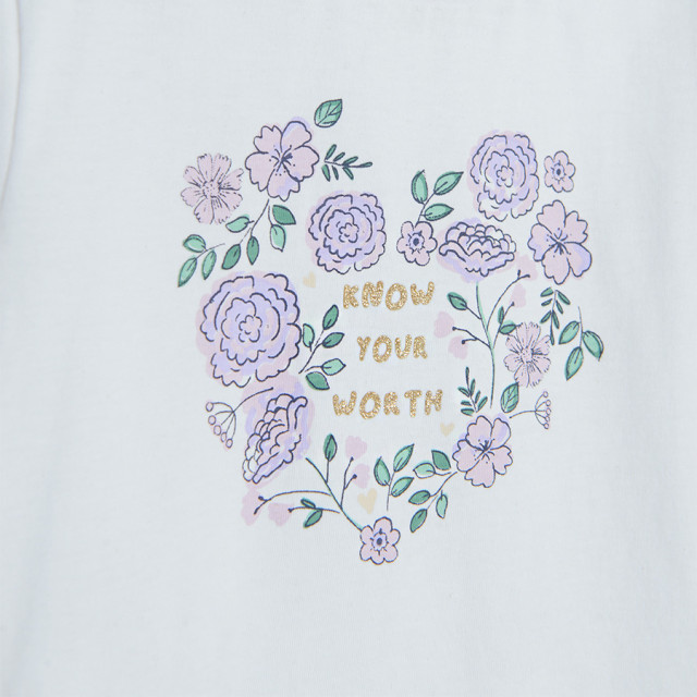 Тениска с дълъг ръкав, цвят: Бял