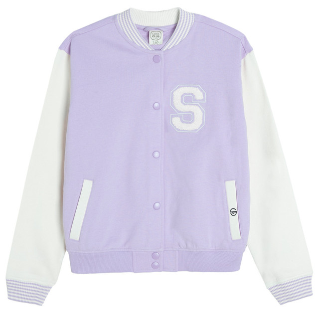 Блуза с дълъг ръкав, цвят: Виолетов