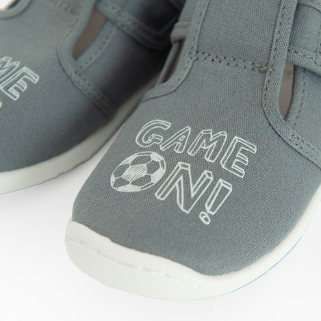 Пантофи, цвят: Сив