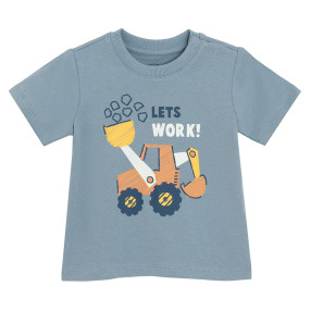 Тениска с къс ръкав, цвят: Син