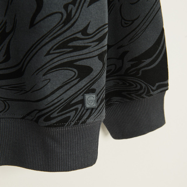 Блуза с дълъг ръкав, цвят: Антрацит