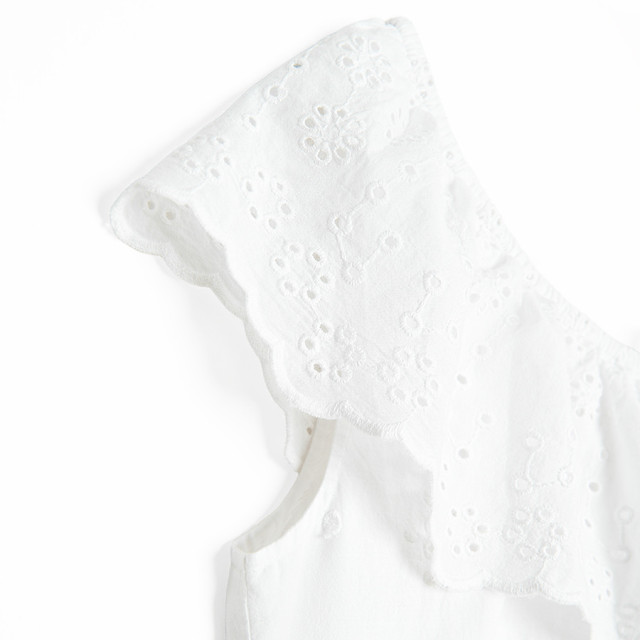 Рокля без ръкав, цвят: Бял