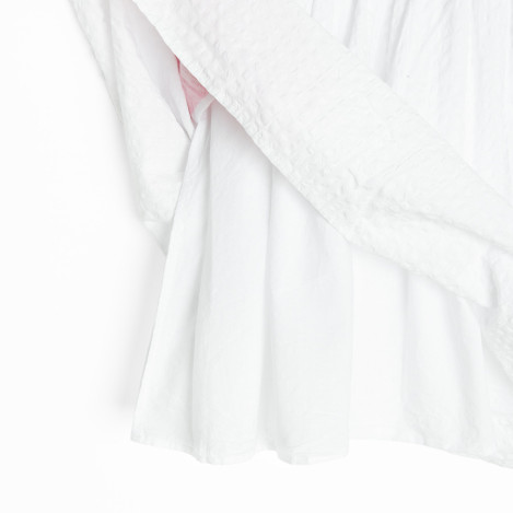 Рокля с къс ръкав, цвят: Бял