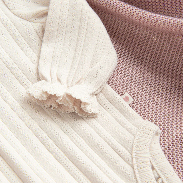 Боди с дълъг ръкав, цвят: Бежов