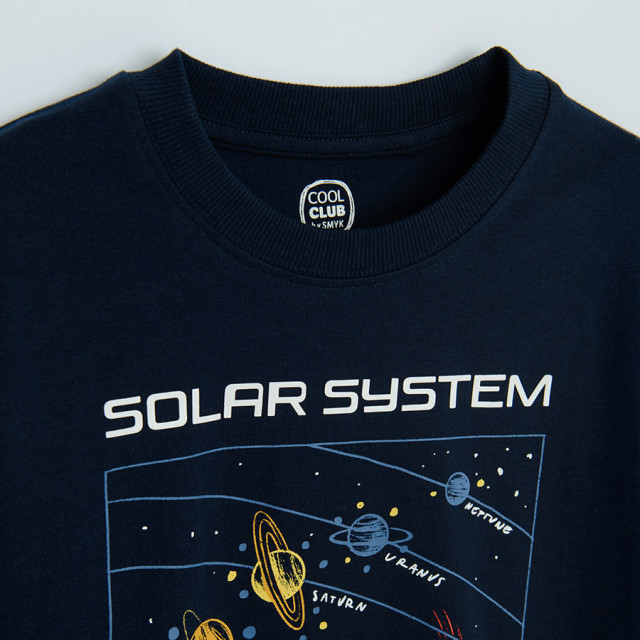 Тениска с дълъг ръкав, цвят: Тъмно син